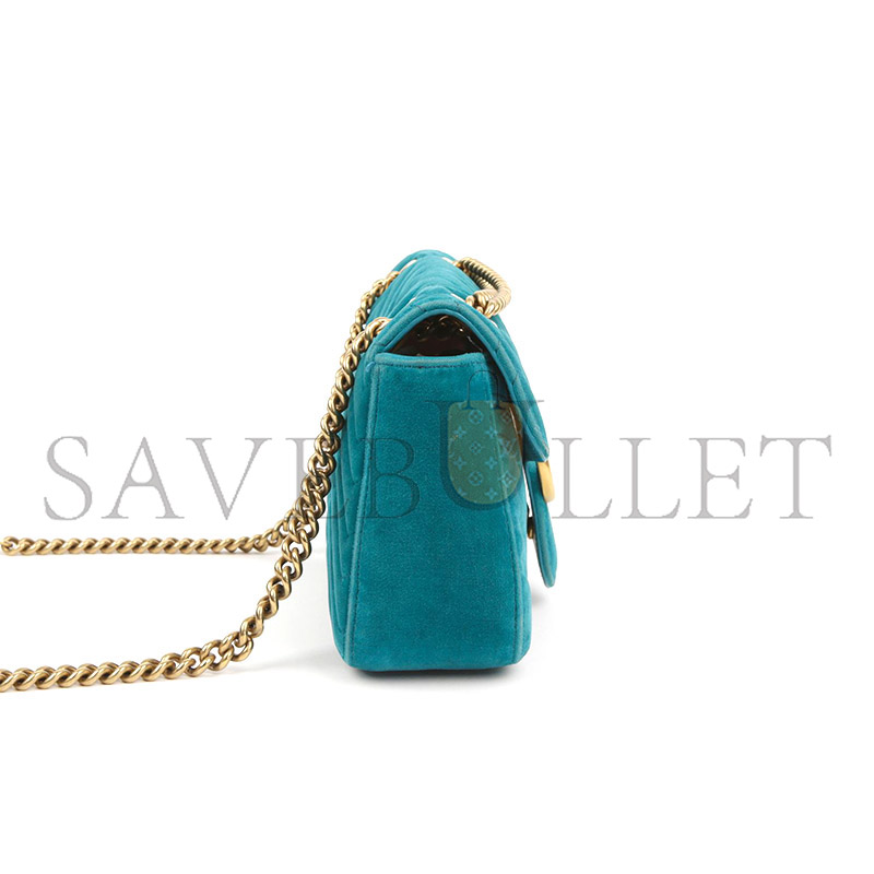 G*u*i gg marmont small shoulder bag 443497 (26*15*7cm)